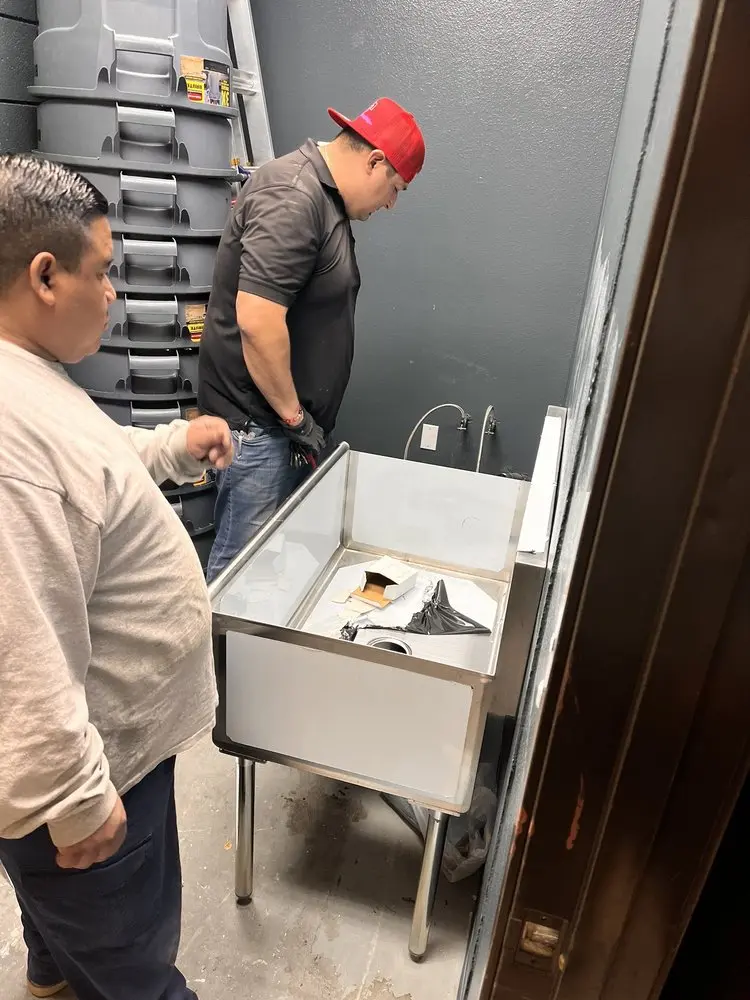 Commercial plumbing and sink installation in New Braunfels